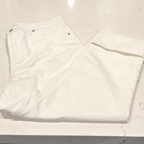 Frye Women’s High-Rise White Amari Cropped Jeans NWOT - Picture 7 of 16